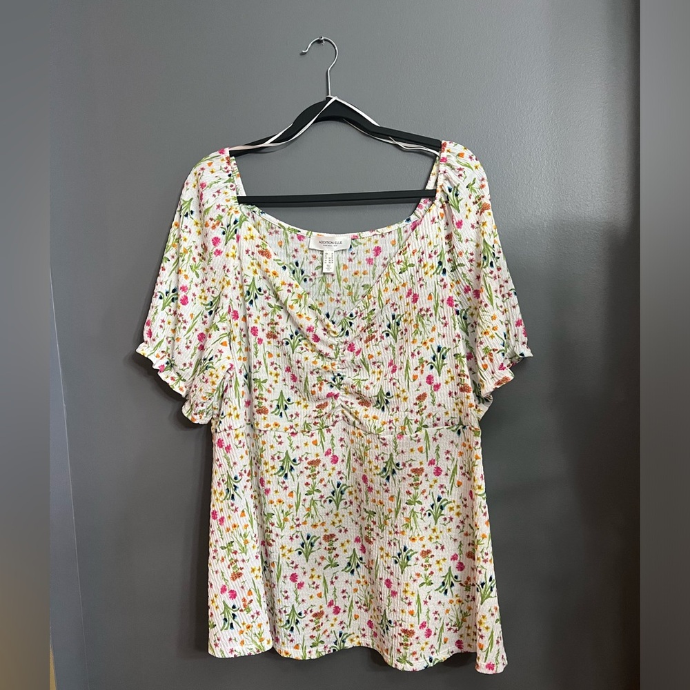 Addition Elle Floral Peplum Top!